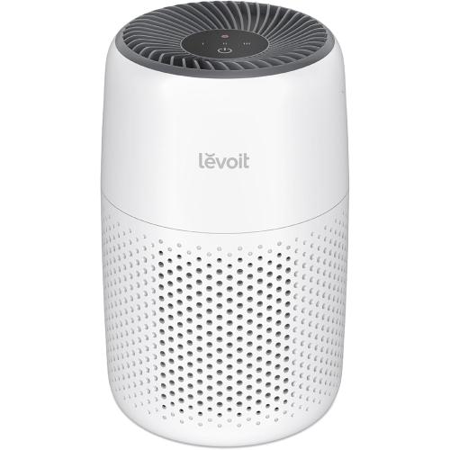 LEVOIT Air Purifiers Mini for Bedroom Home Dorm, 3-in-1 Filter Cleaner with Fragrance Sponge for Better Sleep, Filters Smoke, Allergies, Pet Dander, Odor, Dust, Office, Desktop, Core Mini-P, White