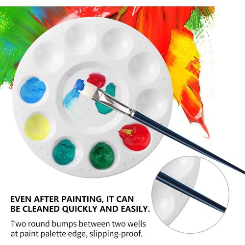 Paint Tray Palettes, 6 Pack, Painting Supplies, Painting Palette for Kids, Plastic Palette
