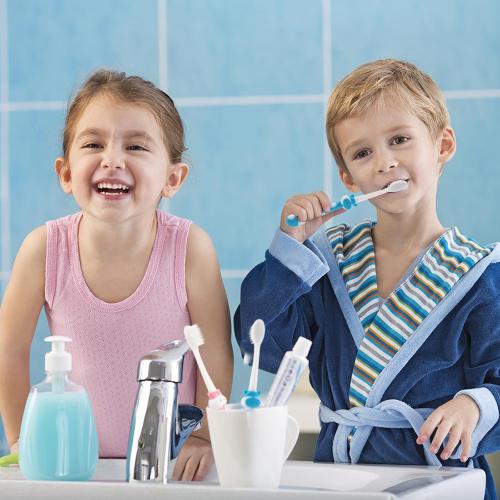 Bundle of Toddler Toothbrush Kids Manual Toothbrush 2color Bundle Toothbrushes Kids 2color Toothbrush for Age 2  Children Toothbrush Set Boys Girls Toothbrush with Suction Cup