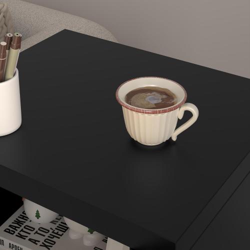 24.4 H Black Metal NightStand Locker Storage Cabinet with 1 Doors, File Cabinet with Shelves, Storage Cabinet with Adjustable Leveling Foot for Home Office Living Room or Bed Room