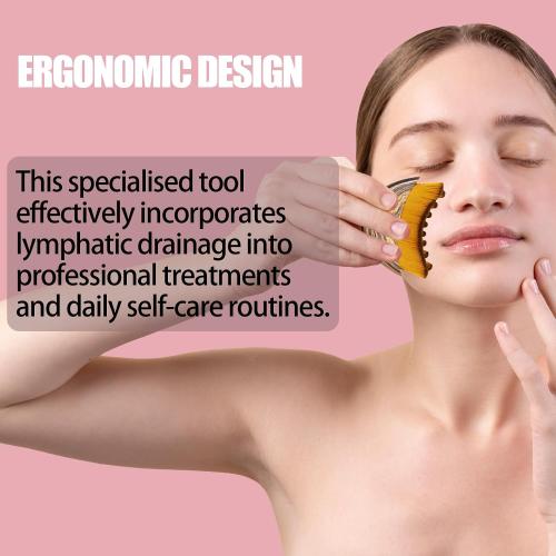 Lymphatic Contour Face Brush Lymphatic Drainage Massager Double Chin Reducer Lymphatic Drainage Brush for Face Ergonomically Designed to Fit The Skin Precisely and Relieve Fatigue