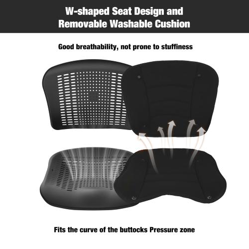 Wheelchairs for Adults,Transport Wheelchair Lightweight Foldable with Removable Cushion,Transport Chair,Ergonomic Travel Wheelchair with Telescopic Handle,Gifts for Grandpa,Black