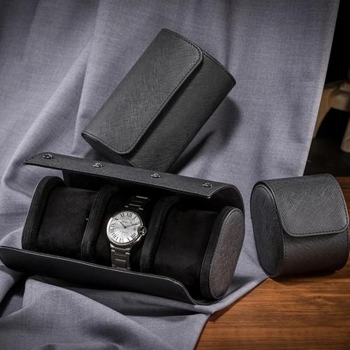 BOSHKU Color Black Watch Storage Box Portable Travel Multi-Position Watch Storage Bag Mechanical Watch Packaging Box Watch Bag