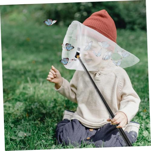 Outdoor Retractable Butterfly Catching Net Alloy Handle Mesh Design Lightweight Catcher for Fishing and Observation