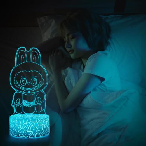 Cartoon Night Light,Cute Night Light, Anime Charater 7 Color Change Decor Lamps,Kids Gifts for Christmas Birthday(Style3)
