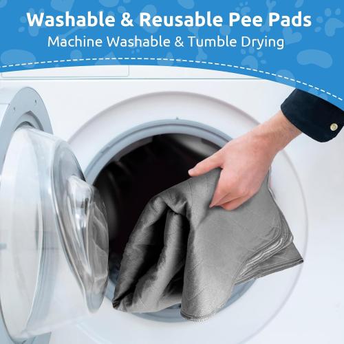 CoolShields Washable Puppy Dog Pee Pad, 48 X65 Extra Large, Waterproof Whelping Training Pet Mat for Playpen, Crate, Potty, Floor, Bed, Sofa and Trunk, Reusable Pee Pads for Dogs, Cats, Bunny