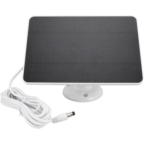 Solar Panel for Security Camera, High Efficiency 4W Camera Solar Panel for DC5V Outdoor Rechargeable Battery Camera, Security Camera Solar Panel Charger with Adjustable Bracket