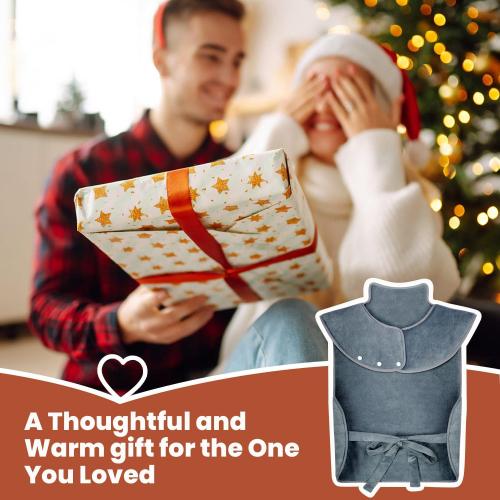 Heating Pad for Back Pain Relief, Large Electric Heat Pad for Neck and Shoulders, 6 Heat Settings & Auto Shut Off Hot Pad, Machine Washable Ultra Soft Fabric, Gifts for Women, Men, Mom, Dad