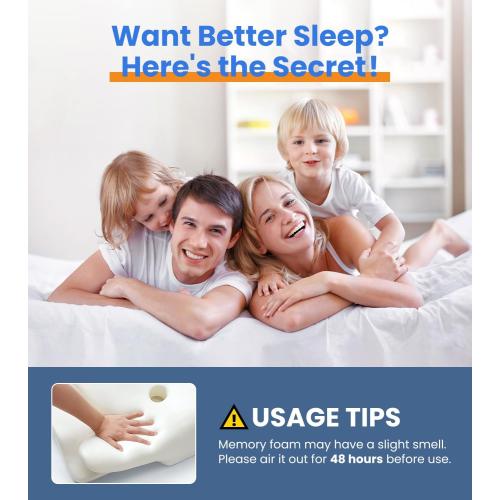 Ultra Pain Relief Cooling Pillow for Neck Support, Adjustable Cervical Pillow Cozy Sleeping, Odorless Ergonomic Contour Memory Foam Pillows, Orthopedic Bed Pillow for Side Back Stomach Sleeper