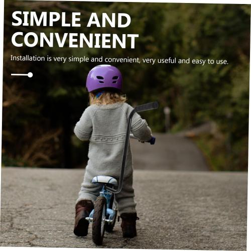 Boy Girl's Training Push Bar Durable Cycling Handle for Learning to Support for Boy Girl Bicycles