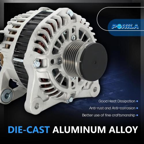 11657N Alternator Compatible with 2013 2014 2015 2016 2017 2018 Nissan Altima 2.5L L4, 12V 110Amp, Replace# 11657, 23100-3TA1B, 23100-3TA1A, A2TJ1881, A2TJ1891