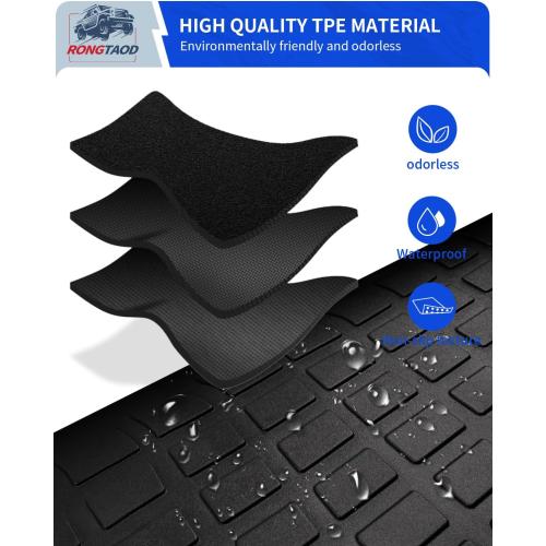 Rongtaod Kick Mats Compatible with 2024 2025 2026 Toyota Grand Highlander 2nd Backrest Mats Back Seat Protector All Weather 8 Seats Highlander Accessories