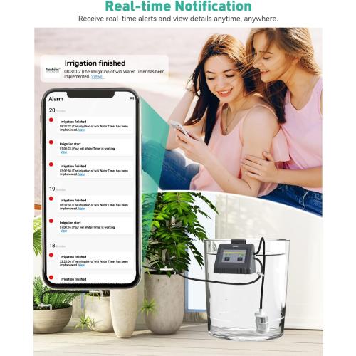RAINTPOINT Automatic Watering System, Plant Self Watering System Automatic Drip Irrigation Kit with Pump, Indoor Irrigation System for Potted Plants, APP & Voice Remote Control (2023 Release, V2)