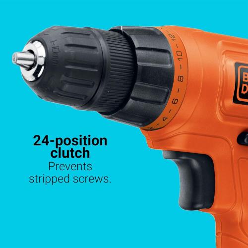 BLACK DECKER 20V MAX POWERCONNECT Power Drill Cordless Drill Driver Electric Screwdriver with 30 Piece Bit Set and Drivers Kit, Battery and Charger Included (LD120VA)