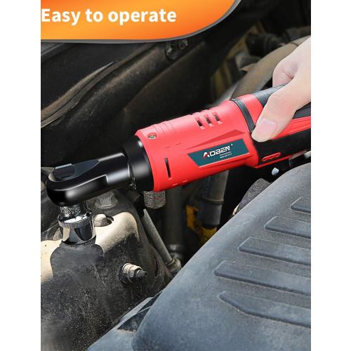 AOBEN Cordless Electric Ratchet Wrench Set, 3/8 12V Power Ratchet Tool Kit With 2 Packs 2000mAh Lithium-Ion Battery And Charger