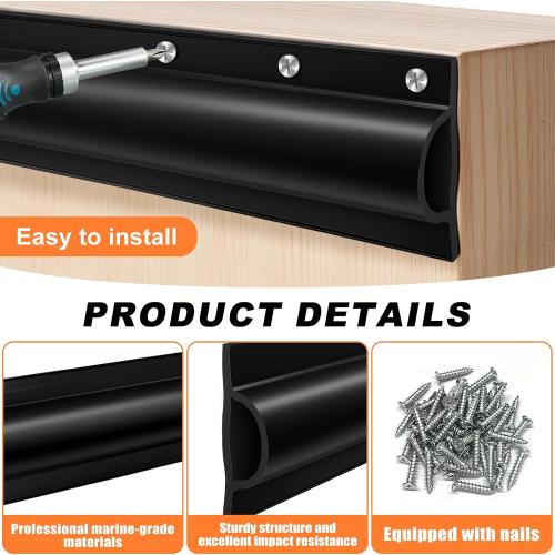 5 Park and 10 Park Dock Edging 10 Feet/20 FeetBoat Dock Bumpers for Dockside and Edge,Dock Greater Protector Rub Rail for Boats