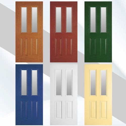 8 x 36 Entry Door Frame Only Replacement Kit for 1'' Glass (Glass Not Included) 1 Lite Exterior Front Door Window Frame Replacement Grille Inserts Home Improvement Easy to Install Use