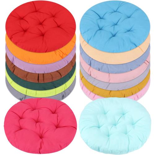 16 Pcs 16 Inch Round Floor Pillows Round Floor Cushions for Kids and Toddlers Flexible Seating Pillows Chair Floor Cushion Reading Cushion for Classroom Home School Playing Supplies(16 Colors)