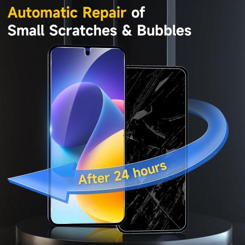 YWXTW EZ Alignment for Samsung Galaxy Z Flip 7 Screen Protector, [Strengthen Crease Test] 4Pcs Inner Soft EPU Film 2Pcs Front Display Tempered Glass 1 Set Camera lens Protector, Anti Scratch