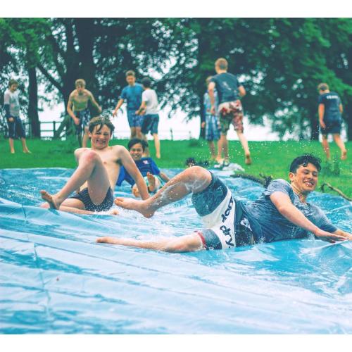 Slip and Slide 90ft X 10ft Heavy Duty with 2 Bodyboards, Thicker Lawn Water Slide, Tear-Resistant Design, Easy to Set-Up, Backyard Summer Outdoor Water Play for Adults and Teens, 2025New