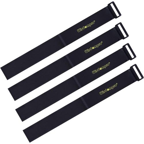Extra Large 4 Pack 2 x 37 Inches Hook and Loop Strap, Reusable Fastening Cable Tie Down Straps by Wisdompro - Reusable, Durable Functional Cinch Cable Straps for Your Home, Office, Workspace