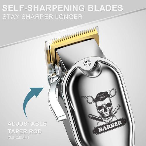 Hatteker Hair Cutting Kit Pro Hair Clippers for Men Professional Barber Clippers IPX7 Waterproof Cordless Beard / Hair Trimmer