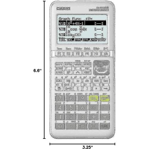 Casio fx-9750GIII Graphing Calculator | Natural Textbook Display | Python Programming | Ideal for Exams, STEM & Advanced Math | White