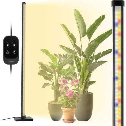 Grow Light with Auto-Timer, Hanging and Standing Grow Lights for Indoor Plants,3 Light Modes, Detachable Full Spectrum Plant Lights for Wide Area Coverage in Indoor Plants (60 in)