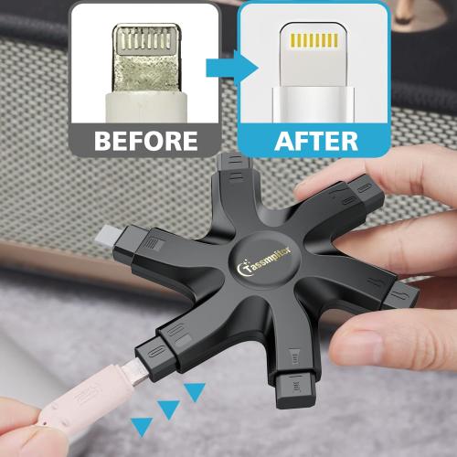 for iPhone Cleaning Kit Phone Port Cleaner, Cleaner Kit for AirPod iPhone Pro Max, Cleaning Putty for Cell Phone Charging Port Lightning Charger Connector Cable Speaker, Repair Restore Tool