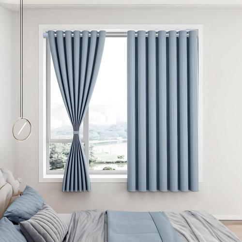 AIZESI Tension Curtain Rod Spring Tension Rods for Windows 28 to 48 Inch, 7/8 Diameter Silver, Adjustable Curtain Rods No Drilling, Shower Curtian Rod for Bathroom, Doorway, Closet