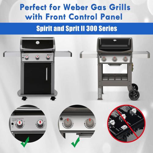 17.5 Inch 7638 7525 65906 Grates Replacement Parts for Weber Spirit 300 Series Grill Grate Spirit E-310 E-330 S-310 S-315 Spirit ii E-310 Genesis Silver B/C Gold B/C Spirit 700 Cast Iron Cooking Grate