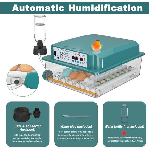 Incubators for Hatching 36 Eggs with Automatic Egg Turning and Humidity Monitoring - 4 Automatic Incubation Modes for Chicken Duck Goose Pigeon