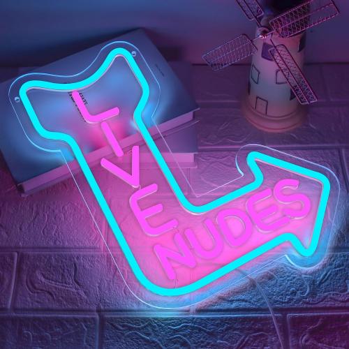Live Neon Signs, Music LED Neon Light for Wall Decor,Music Studio Light up Sign for Wall Decor Beer,Bar,Bedroom,Party,Club