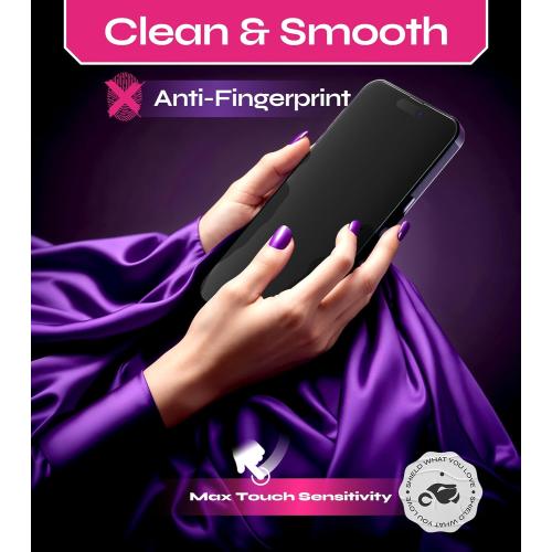 Defenslim Screen Protector for iPhone 14 Pro Max (2Pack), Easy Auto-Align Install Kit, 6.7 Tempered Glass, 9H Hardness, Ultra HD Clear, Case Friendly, EasyShield