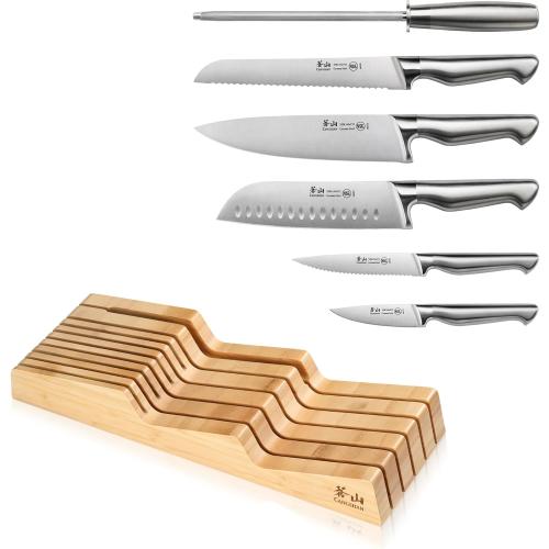Cangshan Sanford Series 1027167 German Steel 7-Piece Knife In Drawer Set