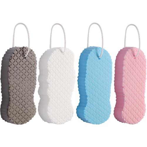4 PCS Magic Exfoliating Bath Sponge,3D Super Soft Exfoliating Body Scrubber, Skin Friendly & Reusable,Remover Dead Skin for All Skin Types,for Men Women MISSING PINK SPONGE