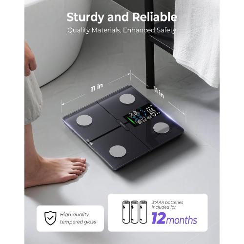 Ovutek Smart Digital Scale for Body Weight, Body Fat and BMI, FSA Eligible