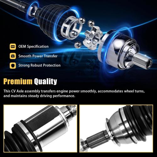 2PCS Front CV Axle Shaft Assembly Compatible with Subaru Forester 2.5L 2.0L H4 2014 2015 2016 2018, Impreza 2.0L H4 2017 2018 2019 2020 2021 2022 2023, Driver and Passenger Side, OE# NCV66012