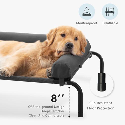 WESTERN HOME Cooling Elevated Dog Bed for Large Dogs,Outdoor Raised Dog Bed