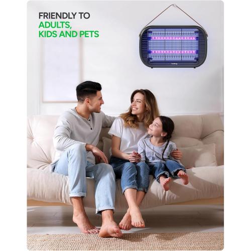 Buzbug LED Bug Zapper Indoor, 10 Years Lifespan Lamp Sustainable Less Power, Durable High-Voltage Electric Mosquito Zapper, Fly Trap Mosquito Trap, Fly Killer Fly Zapper -MA015B
