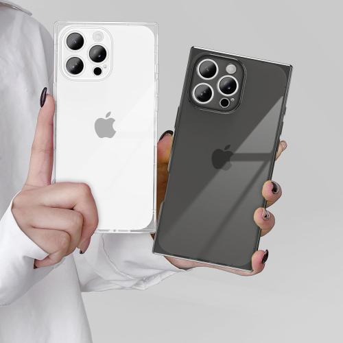 Color green IAIYOXI Rectangle Case Compatible for iPhone 16 Pro Max, Full Camera Protection & Reinforced Corners TPU Cushion Clear Cover, Shockproof Silicone Phone Case for Women Girls (iPhone 16 Pro Max,)