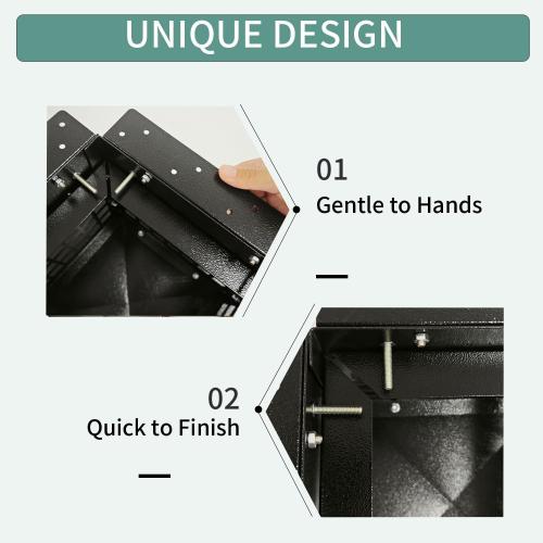 Chimney Cap, Chimney Cover Fireplace Chimney Flue Caps, Adjustable Metal Strips with Bolts Screws Black