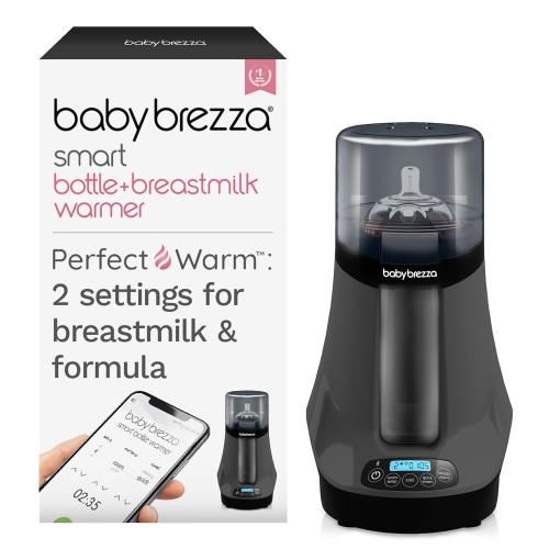 Baby Brezza Fast Baby Bottle Warmer - Smart Baby Milk Warmer   Breastmilk Warmer Defroster – 2 Unique Temperatures for Breastmilk   Formula - Universal Fit for All Bottles, Storage Bags   Food Jars