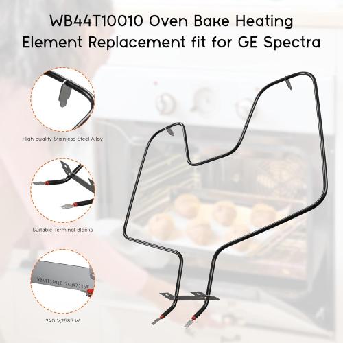 WB44T10010 Oven Element Replacement fit for GE-Spectra,Oven Element fit for KEN.MORE 911 Oven Bottom Heating Element,164D3871P001 JBS55WK2WW JBP67BH1WH JBP64WB4WW JBP64BH2WH JBP62DM2BB prime&swift