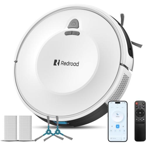 Robot Vacuums,10KPa Robotic Vacuum Cleaner with Mapping,Lidar Navigation&Obstacle Avoidance,150mins Robot Vacuum with App/Alexa/Remote,Tangle-Free Pet Hair,Self-Charging (White)
