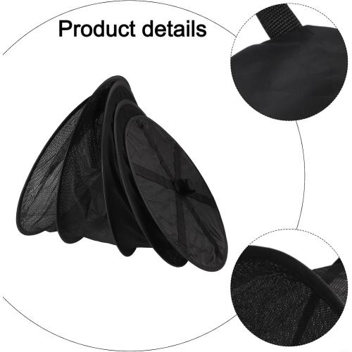 ‼️has mild stains ‼️Herb Drying Net with Zipper, Multi-Layer Mesh Air Dry Rack for Herbs Flowers Fruits, Closed Plant Hanging Dryer for Indoor Outdoor Garden Use, Black(4 Layers)