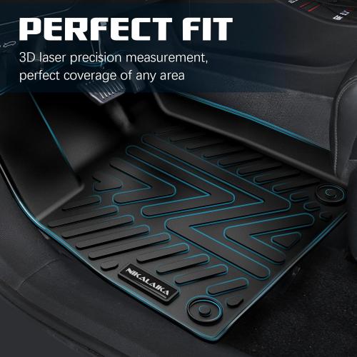 Floor Mats & Cargo Liner for 2023 2024 2025 2026 Honda Accord (Include Hybrid) All Weather Protection TPE Rubber Full Set Automotive Floor Liners for Accord Accessories, Odorless Anti-Slip, Black