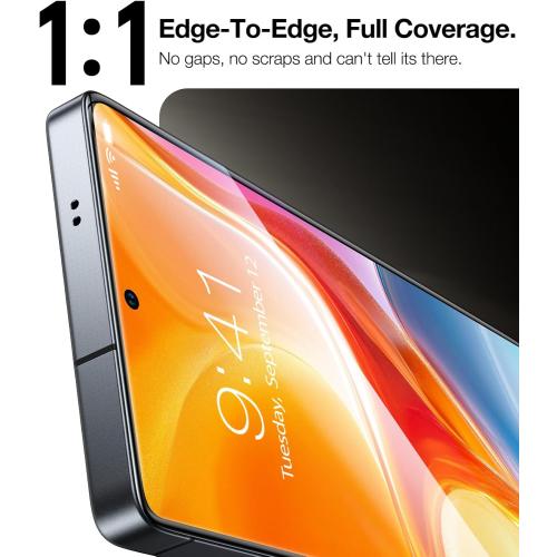 TORRAS for Samsung Galaxy S25 Ultra Screen Protector, 9H  Military-Grade Shatterproof Tempered Glass 2 Pack- Responsive Touch, Anti-Scratch,Full Coverage, Bubble Free,HD Clarity, Easy installation