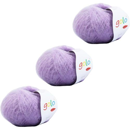 golo 3Balls Cashmere Mohair Yarn for Hand Weaving Wool Yarn for Hand kitting