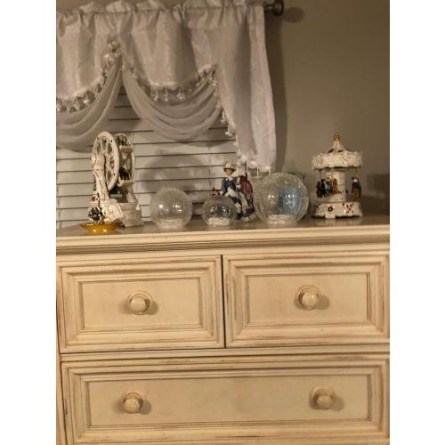 Crackle Globe LED Lamp Battery Operated , Lighted Glass Orb for Festival Christmas Decoration, Gold Mercury Glass Ball Light for Living Room Indoor (No Timer)